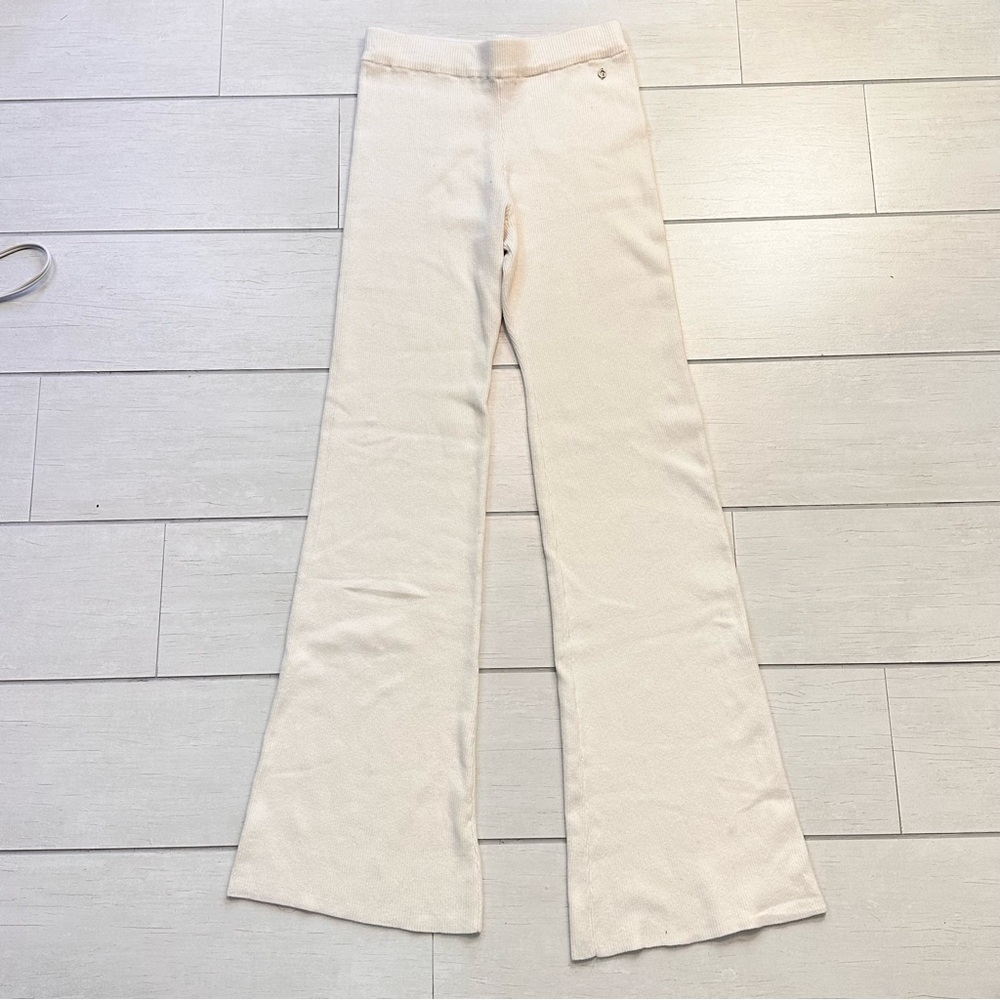 Guess Silk Blend Cream Pants - Picture 1 of 9